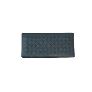 Bottega Veneta Intrecciato Leather Long Wallet – Gray